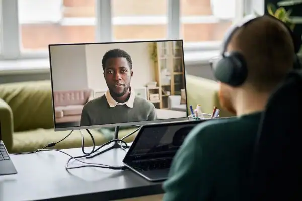 image of online mediation Colchester in progress.
